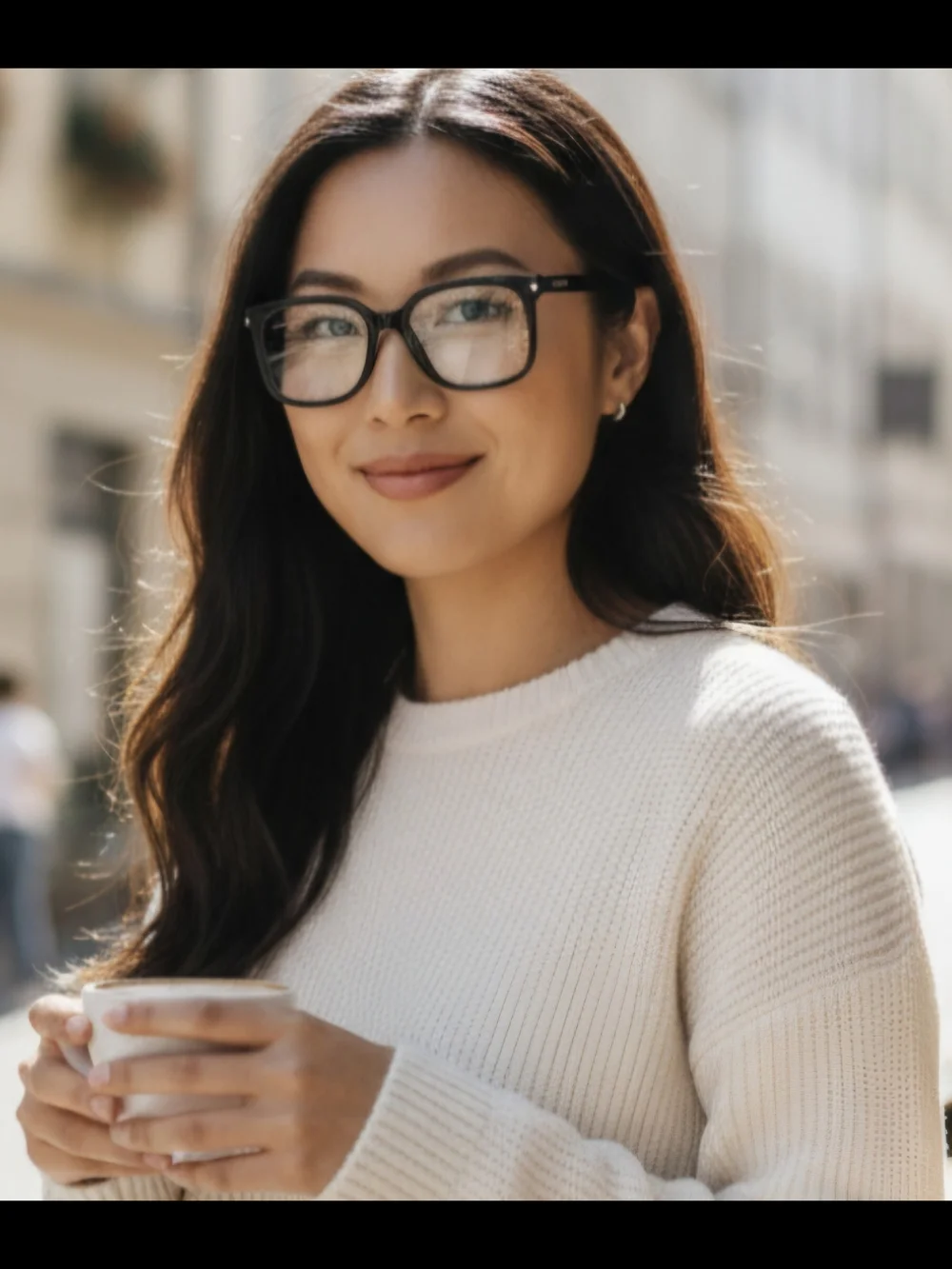 Karl Lagerfeld KL978 001 Black Oversized Square Eyeglass Frames 53-19-140